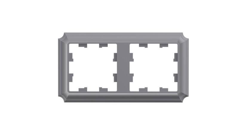 Рамка 2-м AtlasDesign Antique универс. сталь SE ATN100902 APC