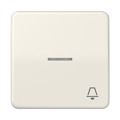 Клавиша с окошком и символом "звонок" для выключателей подсветкой; слоновая кость | CD590KO5K Jung