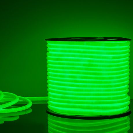 Гибкий неон LS003 220V 9.6W 144Led 2835 IP67 16mm круглый зеленый, 50 м | a043548 Elektrostandard