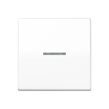 Клавиша для балансирного выключателя с окошком подсветки; термопласт; белая | AS591KO5BFSWW Jung