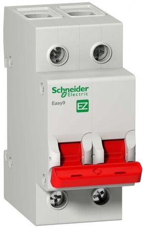 Выключатель нагрузки (мод. рубильник) 2П 80А 400В =S= EASY9 | EZ9S16280 Schneider Electric