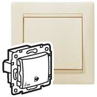 Механизм кнопки звонка СП Valena IP44 символ звонок сл. кость Leg 774199 Legrand