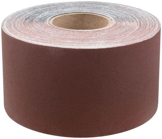 Бумага наждачнаяв рулонах на тканевой основе алюминий-оксидная Профи 115 мм х 50 м (Р 120) - 38076 РОС