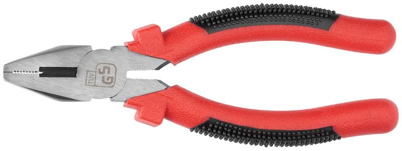 Плоскогубцы комбинированные ''Стандарт'' красно-черные пластиковые ручки, полированная сталь 165 мм - 48165 РОС
