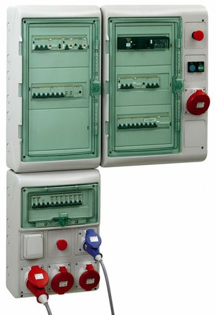 Бокс ОП Kaedra 36мод. (3 ряда по 12мод.) сер.с прозр. дверью IP65 SchE 13985 Schneider Electric