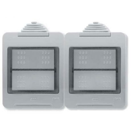 Коробка IP55 для открытой установки на 4 модуля, серия Zenit/Stylo | 2CLA329200N1101 ABB