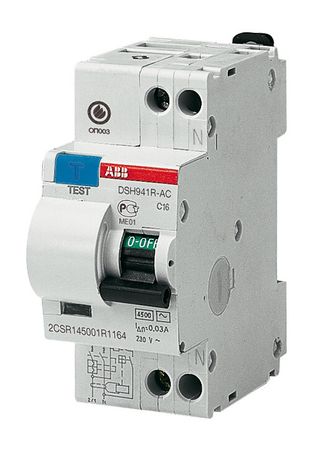 Выключатель автоматический дифференциальный DSH941R 1п+N 32А C 30мА тип AC | 2CSR145001R1324 ABB 2CSR245072R1324