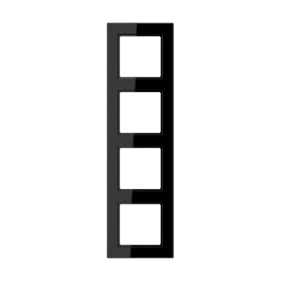 Рамка 4-я для горизонтальной/вертикальной установки Серия- ACreation Материал- термопласт. Цвет- черный - AC584BFSW JUNG
