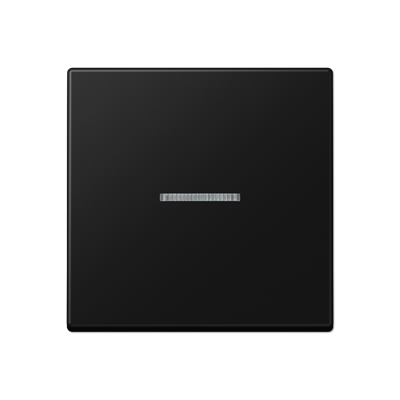 Клавиша для балансирных выключателей с окошком; дюропласт; черный матовый | A590KO5SWM Jung