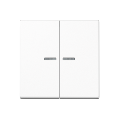 Клавиша для KNX кнопки, 2 группы, с окошком; дюропласт; белый | A102KO5WW Jung