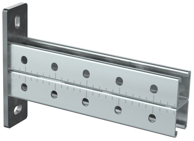 Консоль STRUT двойная 41х41 осн.400 сталь HDZ гор. оцинк. IEK CLM50D-CSD-41-41-04-HDZ