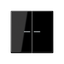 Клавиша для KNX кнопки, 2 группы, с окошком; дюропласт; черный | A102KO5SW Jung