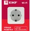 Розетка умная Wi-Fi 1-м 16А IP20 бел. Connect EKF RCS-1-WF