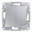 Выключатель 2-кл. СП Sedna 10А IP20 (сх. 5) 250В механизм алюм. SchE SDN0300160 APC