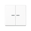 Клавиша для KNX кнопки, 2 группы, с окошком; дюропласт; белый | A102KO5WW Jung
