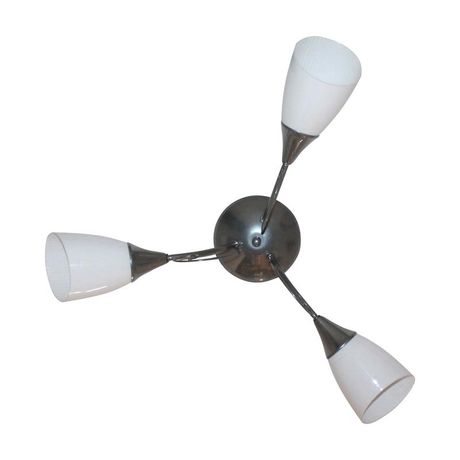 Светильник Веста 131 хром (плафон П0475) НПБ 01-3х60-175 Е27 ИУ - 1005404463 Элетех