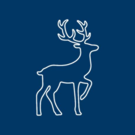 Фигура светодиодная "Сказочный олень" 140х93см 1680LED бел. 90Вт IP65 гибкий неон Neon-Night 501-314