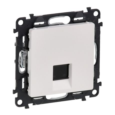 Механизм розетки компьютерной 1-м Valena Life RJ45 кат.6 UTP с лицевой панелью бел. Leg 753442 Legrand