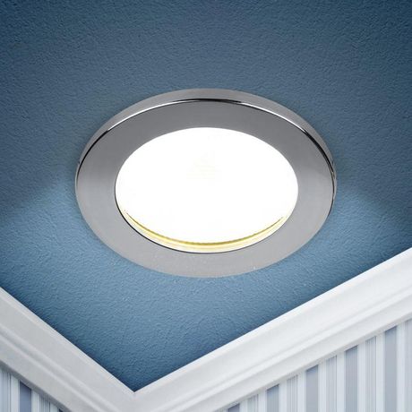 Встраиваемый светильник влагозащищенный KL95 CH GX53 IP44 хром - Б0055811 ЭРА