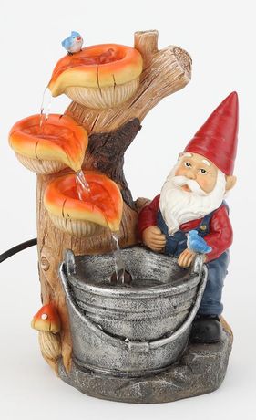 Фонтан настольный Гном Лесник 31см GANF-03 Green Apple Б0043459 ЭРА