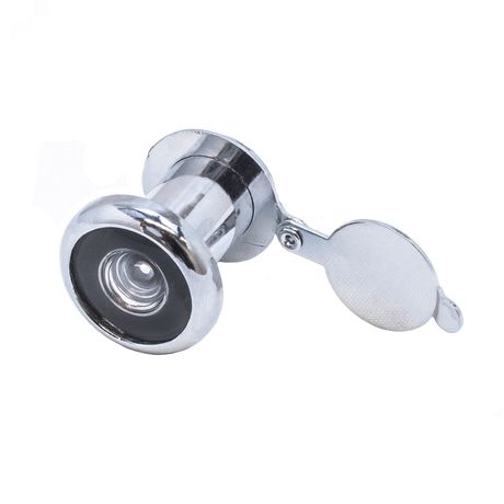 Глазок дверной для металлических и деревянных входных дверей толщиной 25-42мм, АЛЛЮР ГД-1 БШт 25-42мм хром - 1506 ПТК