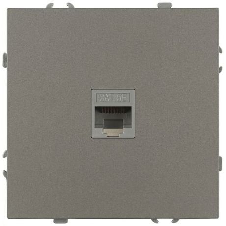 Розетка информационная 1-м RJ45 СП 16А IP20 250В Galaxy титан MC Б0070747 MC арт. Б0070747