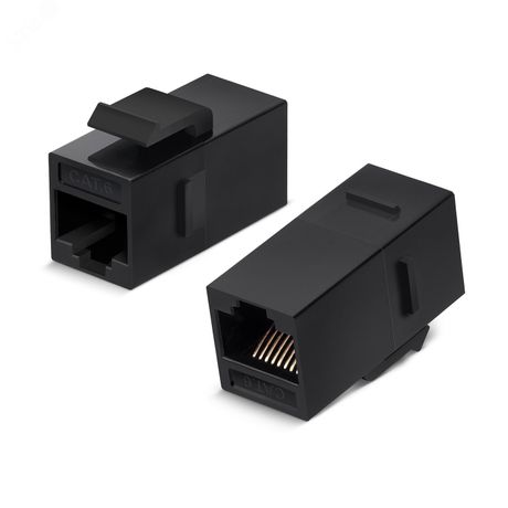Адаптер проходной формата Keystone, RJ45-RJ45 (8p8c), категория 6, неэкранированный - CA-KJ-8p8c-C6 Cabeus 9681c