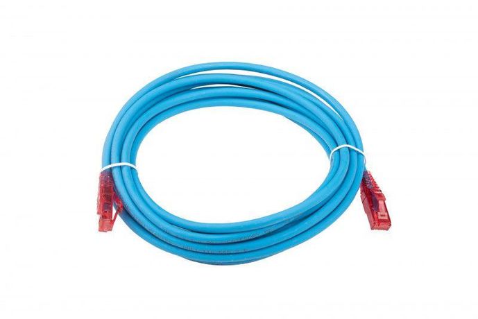 Патч-корд PC-LPM-UTP-RJ45-RJ45-C5e-5M-LSZH-BL U/UTP, Cat.5е, LSZH, 5 м, синий | 30957 Hyperline