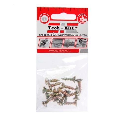 Саморез ШУж 5,0х20 пот. гол. (16 шт) - пакет ( 0,03 кг) | 102506 Tech-KREP