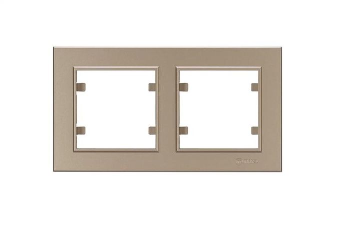 Рамка 2-м Karea горизонт. латунь Makel 56057702