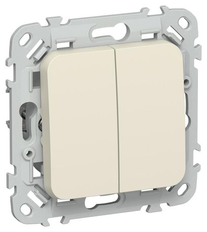 Выключатель жалюзи СП FLITE ВЖ52-2-0-ФлСл 10А механизм сливочный IEK FI-V15-0-10-1-K86 IEK арт. FI-V15-0-10-1-K86