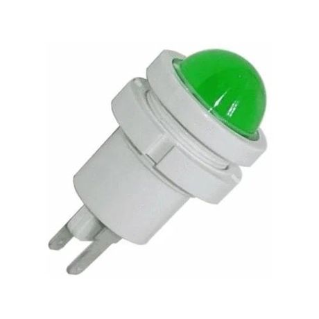 Лампа светодиодная СКЛ-12А-Л-1-24 24В пост. диаметр посадочного отверстия 22мм УХЛ2.1 зел. Реле и Автоматика A8021-80070349