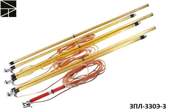 Заземление переносное для воздушных линий ЗПЛ-330Э-3 сечен. 25мм ЭЛЕКТРО ТРЕЙД ET-Z187-25