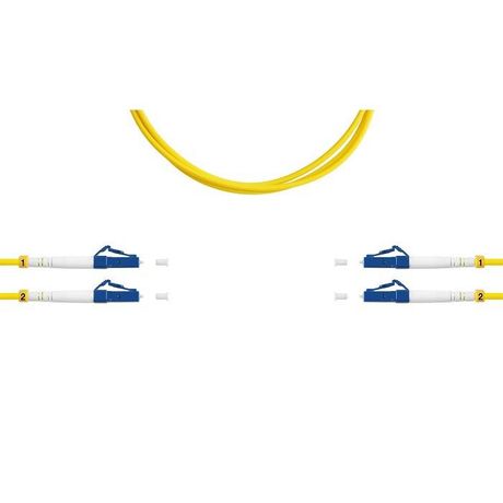 Патч-корд ВО SM(G.652.D), LC/UPC-LC/UPC, 3.0мм, duplex, LSZH, 3м | 09-0654 SUPRLAN Net.on
