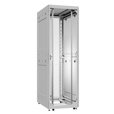 Шкаф серверный 42U 800х1200 передняя дверь: без. задняя двустворчатая перфорированная IP20. боковые панели: глухой металл. цвет: серый RAL7035 - EX 8242.7041 SYSMATRIX