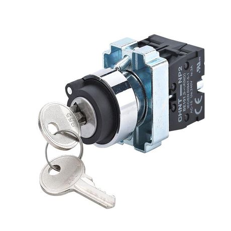 Переключатель NP2-BG35, 3 положения фиксацией, 1НО+1НЗ, IP40 (R) | 574654 CHINT