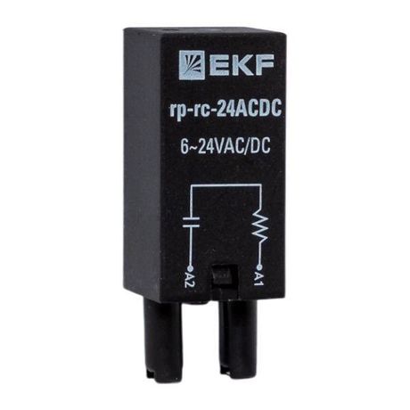 Модуль защитный RC 6-24В AC/DC для промежуточных реле RP AVERES | rp-rc-24ACDC EKF