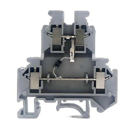 Клемма со встроенным диодом, винтовой зажим, 4 точки подключения, кв.мм, серая | GUR-D-A DKC ДКС