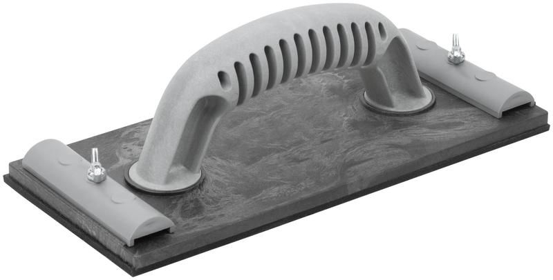 Терка для нажд. бумаги пластиковая с мет. прижимом 230х105мм черн. MOS 39720М