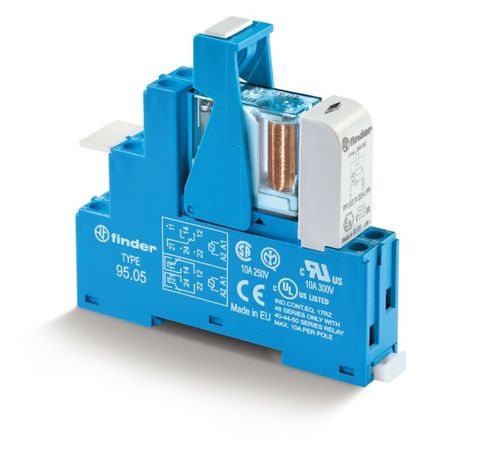 Интерфейсный модуль, электромеханическое реле; 2CO 10A; контакты AgNi; питание 24В DC (чувствит.); категория защиты IP20 | 486270240050SPA Finder