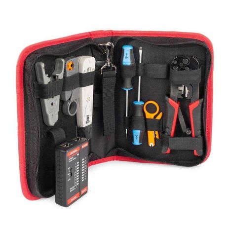 Набор для работ с сетевым кабелем LAN-8 серия ПРОФИ | 90348 КВТ