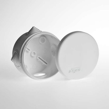 Коробка распределительная для о/п, D=60мм, Н=40мм (белая) | 67010Б Рувинил TYCO