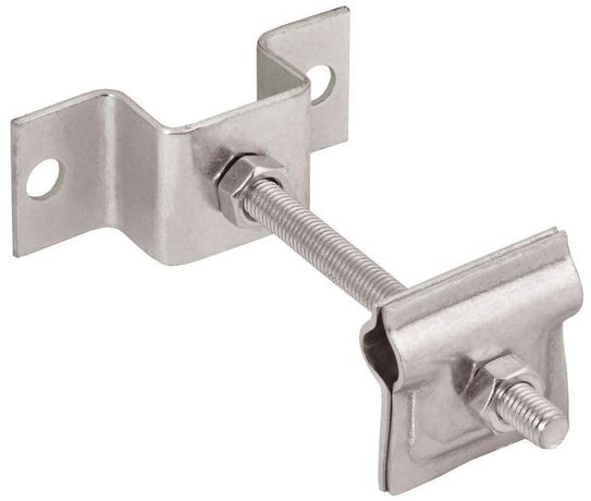 Держатель-зажим соединительный проводника круглого 6-10мм опорный L=100мм нержавеющая сталь IEK - ZHC81-20-1-10-100