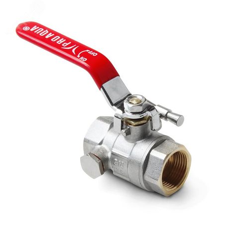 Кран шаровой полнопроходной с дренажом и воздухоотводчиком, ручка-рычаг, В-В 3/4 - FWL59-F20-F20x PRO AQUA