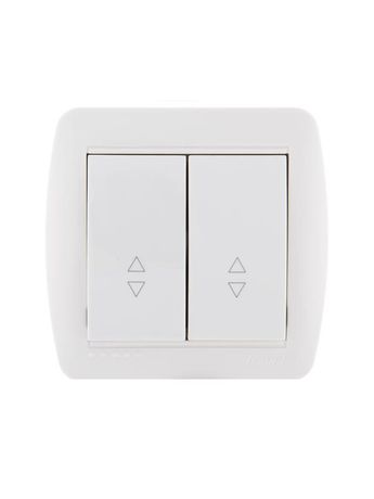 Переключатель проходной 2-кл. ОП Demet 10А IP20 бел. LEZARD 711-0200-106