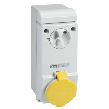 Розетка настенная с коробом ISOBLOCK 16А 5P 110В IP44 SchE 83030 Schneider Electric