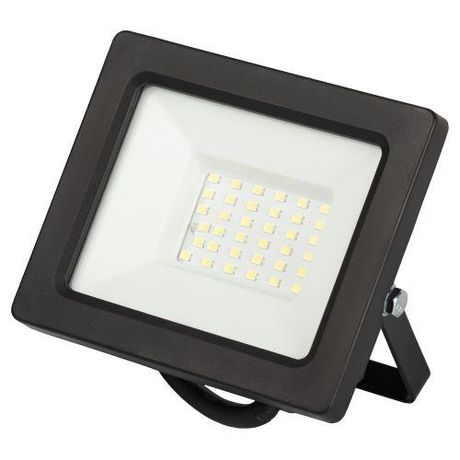 Прожектор светодиодный ДО-30Вт 6500К 2400Лм IP65 встроенное фотореле 200-240В черный корпус 30w холодный LPR-042-3-65K-030 - Б0064443 ЭРА