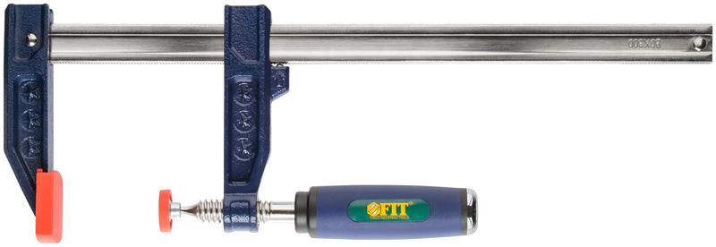 Струбцина тип ''F'' усиленная, мягкая ручка 80х300 мм - 59155 РОС