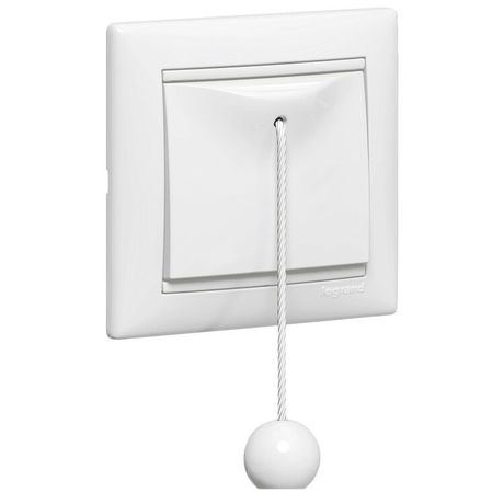 Выключатель 1-кл. 2п 2мод. СП Valena 10А 250В перекидн. без фиксации со шнуром механизм бел. Leg 774419 Legrand