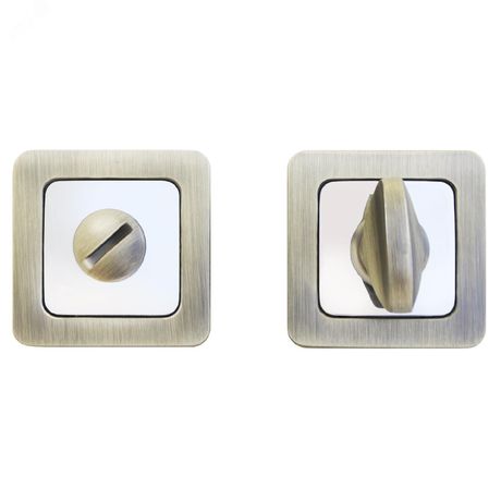 АЛЛЮР АРТ BK-S1 MAB/CP (4132) бронза матовая - 11454 Завертка-фиксатор сантехническая для защелок замков задвижек к ручкам ПТК